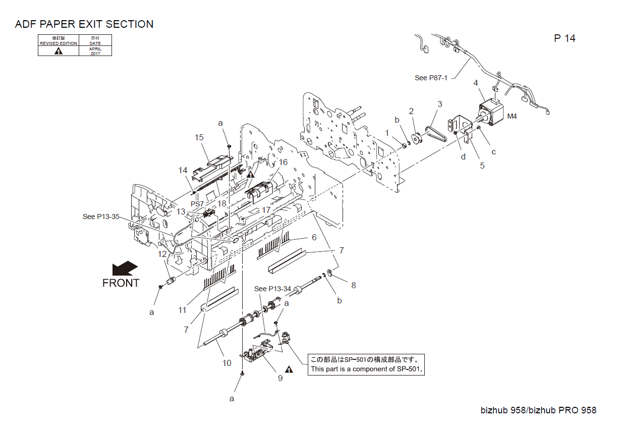 Konica-Minolta bizhub 958 Parts Manual-6 Konica-Minolta bizhub 958 Parts Manual-6